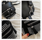 Diamond Women Backpack Small PU Leather Lady Shoulder Crossbody Bags