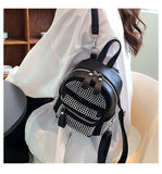 Diamond Women Backpack Small PU Leather Lady Shoulder Crossbody Bags