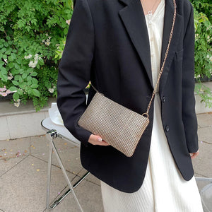 Diamonds Crossbody Bag Rhinestones Wedding Party Clutch Handbag