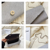 Plaid Crossbody Bag for Women Elegant Evening Shoulder Purse