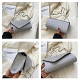 Plaid Crossbody Bag for Women Elegant Evening Shoulder Purse