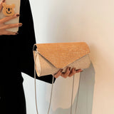 Plaid Crossbody Bag for Women Elegant Evening Shoulder Purse