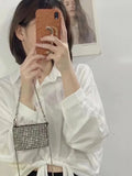Diamonds Evening Clutch Bag Women Pillow Small Tote Handbag Shoulder Messenger B