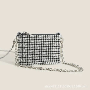 Diamonds Evening Clutch Bag Women Pillow Small Tote Handbag Shoulder Messenger B