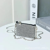 Diamonds Evening Clutch Bag Women Pillow Small Tote Handbag Shoulder Messenger B