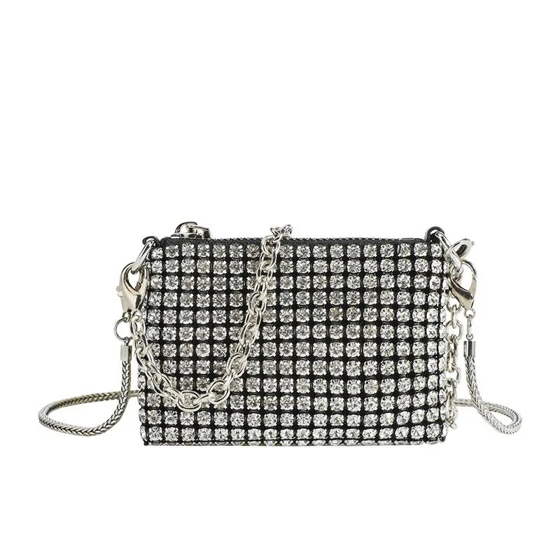 Diamonds Evening Clutch Bag Women Pillow Small Tote Handbag Shoulder Messenger B