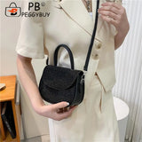 Diamonds PU Leather Shoulder Handbag for Women
