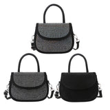 Diamonds Leather Shoulder Handbag for Women