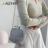 Diamonds Rhinestones Shoulder Bag Chain Crossbody Tote for Women