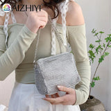 Diamonds Rhinestones Shoulder Bag Chain Crossbody Tote for Women