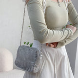 Diamonds Shoulder Bags Rhinestones Chain Crossbody Totes for Women