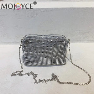 Diamonds Shoulder Bags Rhinestones Chain Crossbody Totes for Women
