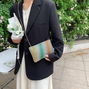 Diamonds Shoulder Crossbody Bag Rhinestones Wedding Party Chain Clutch