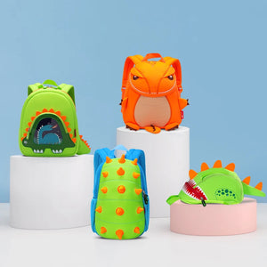 Dinosaur School Bags for Boys 3D Cartoon Animals Toddler Kids School Backpack