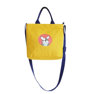 Dog Print Women Handbags Classic Ladies Shoulder Bag Casual Style Handbag