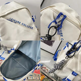 Waterproof Nylon Backpack High Student School Bag Teenage Girls Backpacks