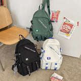 Waterproof Nylon Backpack High Student School Bag Teenage Girls Backpacks