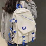 Waterproof Nylon Backpack High Student School Bag Teenage Girls Backpacks