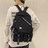 Waterproof Nylon Backpack High Student School Bag Teenage Girls Backpacks