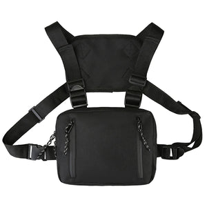 Rectangle Streetwear Writer Chest Rig Bag Hip-Hop Chest Bags