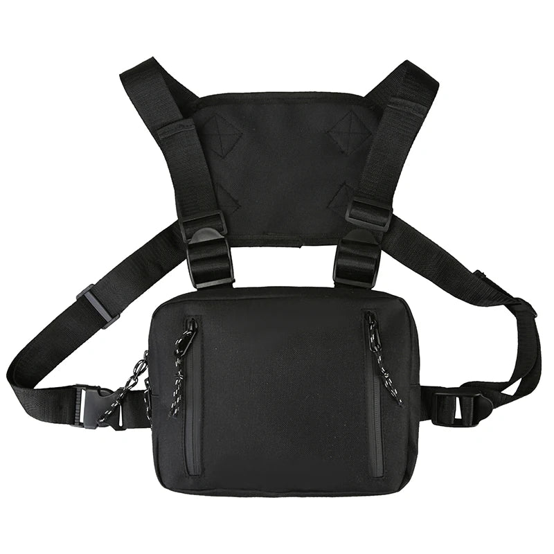 Rectangle Streetwear Writer Chest Rig Bag Hip-Hop Chest Bags