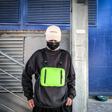 Rectangle Streetwear Writer Chest Rig Bag Hip-Hop Chest Bags