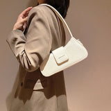 Double Strap Women's Handbag Purse PU Leather Shoulder Bag