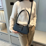 Double Strap Women's Handbag Purse PU Leather Shoulder Bag