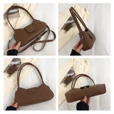 Double Strap Women's Handbag Purse PU Leather Shoulder Bag
