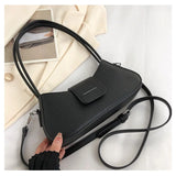 Double Strap Women's Handbag Purse PU Leather Shoulder Bag
