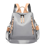 Large Capacity Double Zipper School Backpack for Women