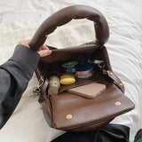 Quilted Crossbody Bag for Women Cotton Padded Space Tote Clutch