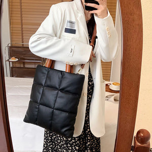 Women's Rhombus Shoulder Bag Large Capacity Crossbody Satchel