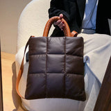 Women's Rhombus Shoulder Bag Large Capacity Crossbody Satchel