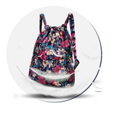 Flower Ethnic Style Drawstring Backpack for Women