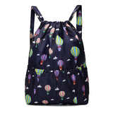 Flower Ethnic Style Drawstring Backpack for Women
