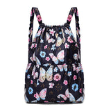 Flower Ethnic Style Drawstring Backpack for Women
