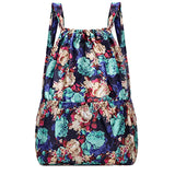 Flower Ethnic Style Drawstring Backpack for Women