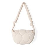 Autumn Winter Women Messenger Bag Solid Rhombic Lattice Large Capacity