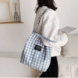 Durable Women Student Cotton Linen Shoulder Bag