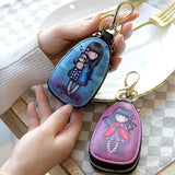 Eiffel Tower Women Girls Key Bag PU Leather Key Wallets Housekeepers Car Key Hol