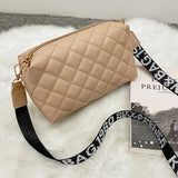 Embroidered Chain Shoulder Messenger Bag