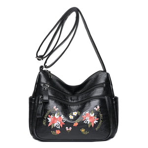 Embroidery Crossbody Bag for Women Handbags Purses Shoulder Handbag