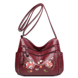 Embroidery Crossbody Bag for Women Handbags Purses Shoulder Handbag