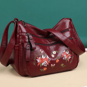 Embroidery Crossbody Bag for Women Handbags Purses Shoulder Handbag