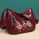 Embroidery Crossbody Bag for Women Handbags Purses Shoulder Handbag