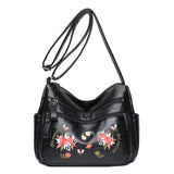 Embroidery Crossbody Bag for Women Handbags Purses Shoulder Handbag