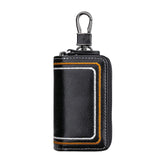 Embroidery Cowhide Key Wallet Double Layer Key Organizer