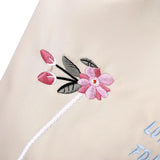 Embroidery Flowers Backpack Women Rucksack Oxford School Shoulder Bag