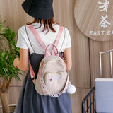 Flower Embroidery Women Backpack Large Capacity Casual Shoulder Bag for Girls